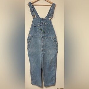 Vintage KEY IMPERIAL Men's Denim Bib Suspender Overalls Wide Leg
Size W40 L30